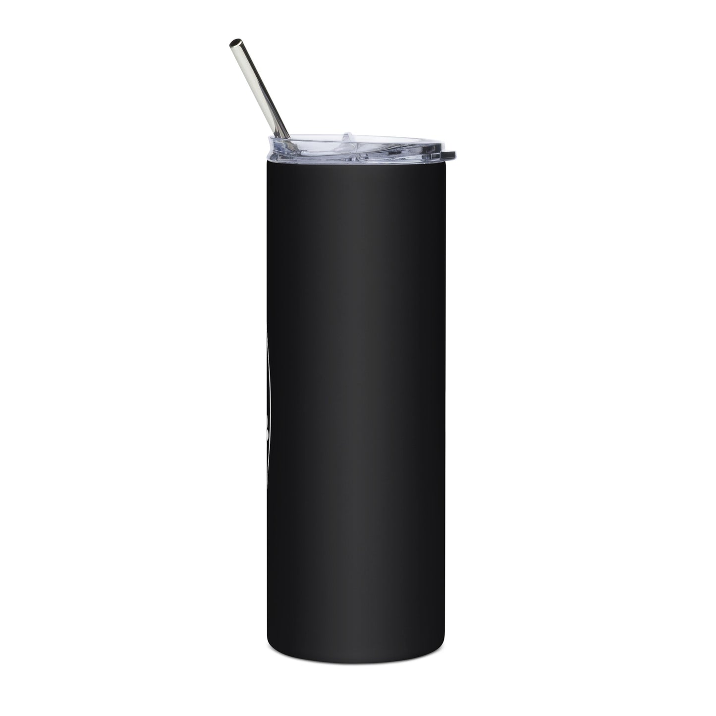 Black Stainless steel tumbler White Logo